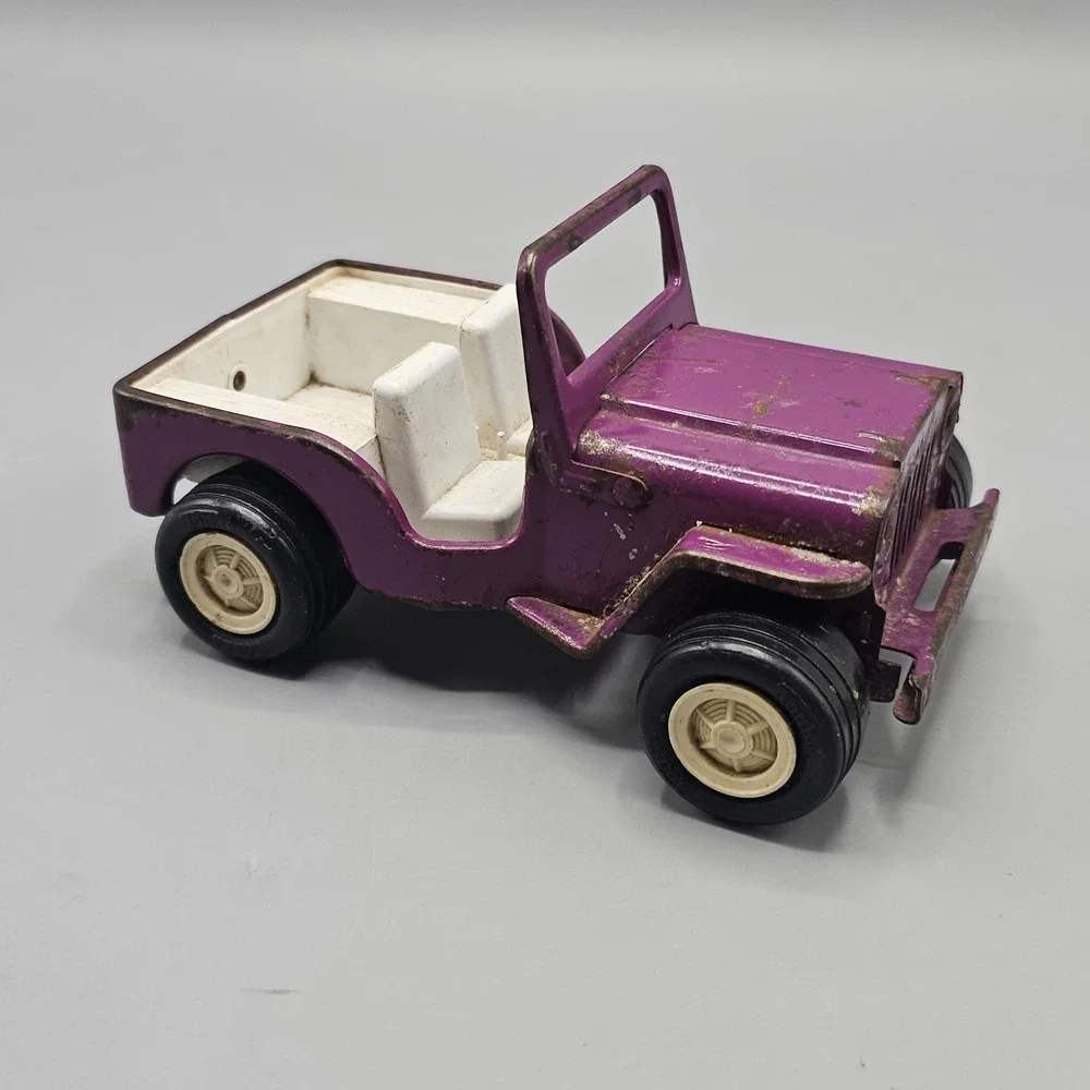 Vintage Tonka Purple Jeep 4X4 Pressed‎ Steel 70s